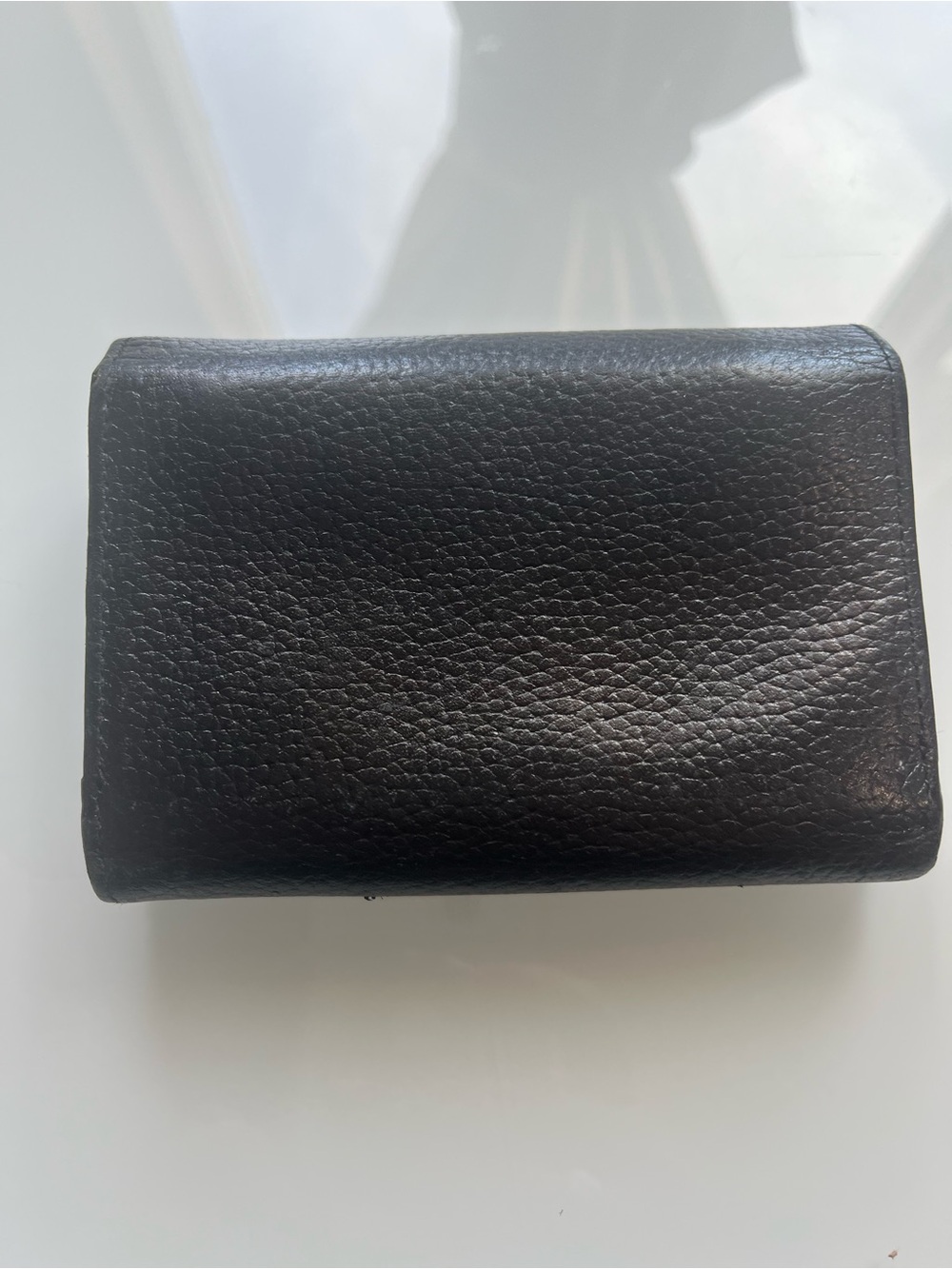 MCM VINTAGE BLACK LEATHER TRIFOLD WALLET - Picture 2 of 14